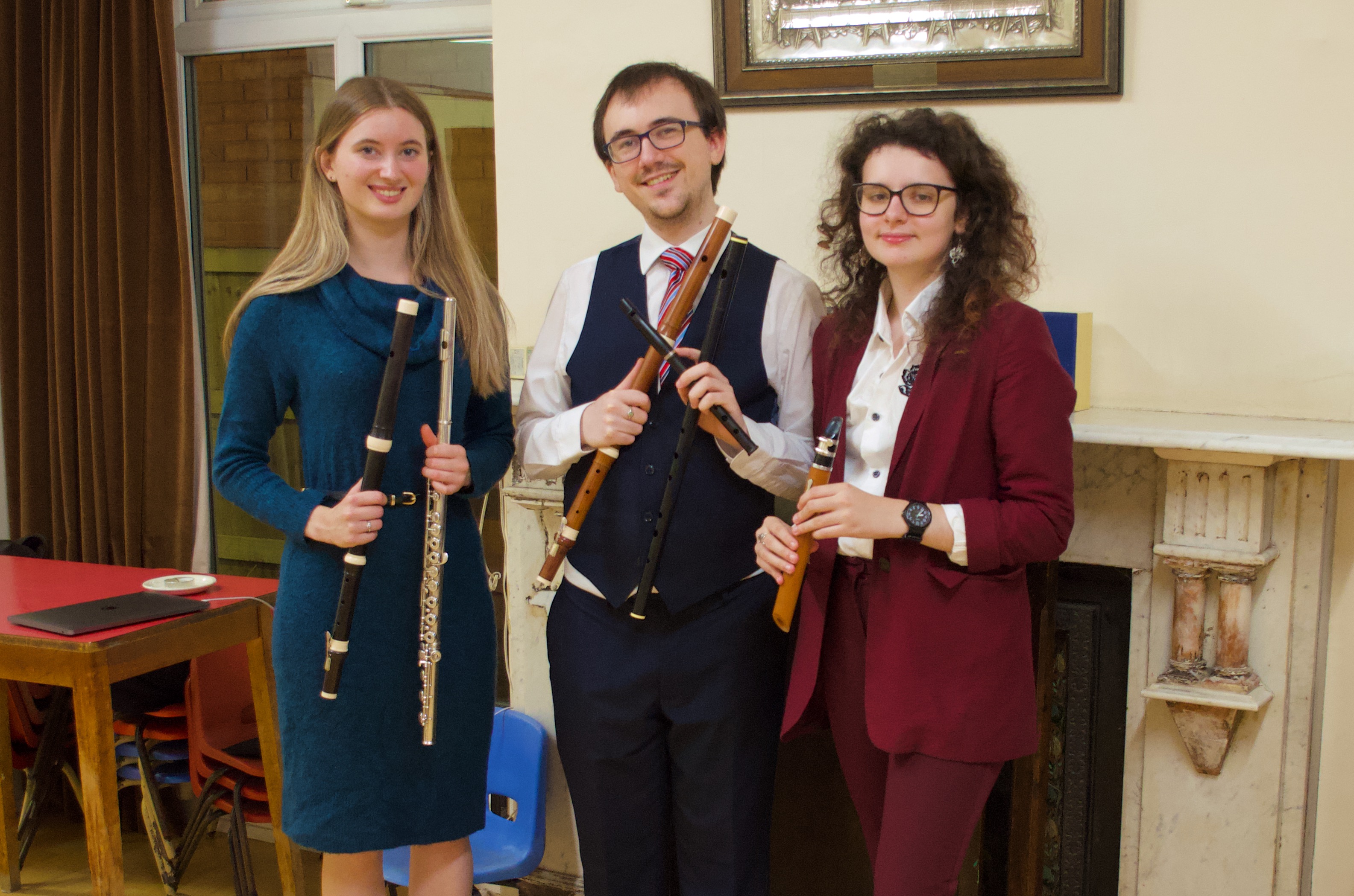 From left to right: Rebecca Coleman, Chris Hill, and Sam Pollacco.